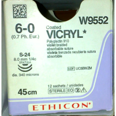 VICRYL 6/0 SPATÜL SUTUR W9552 GÖZ-AMELİYAT-İPİ