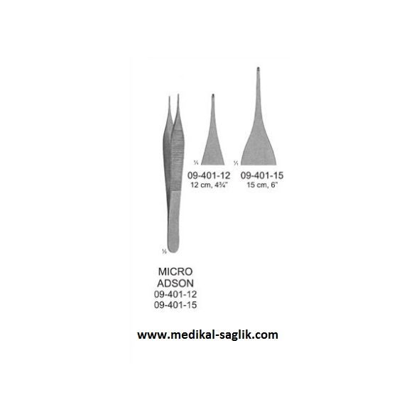 MİKRO ADSON PENSET 12 CM DİŞLİ
