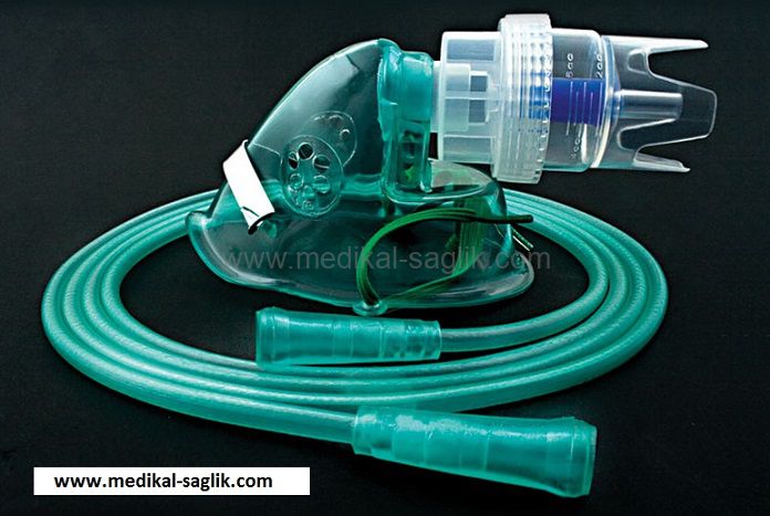 nebulizer oksijen maskesi nebul maskesi hazneli oksijen maskesi