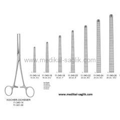 KOCHER HEMOSTATİK PENS 18 CM DÜZ