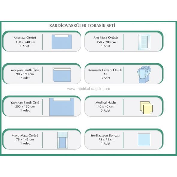 KARDİOVASKÜLER-TORASİK STERİL ÖRTÜ SETİ