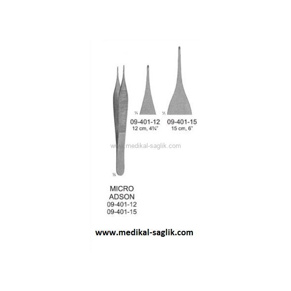 MİKRO ADSON PENSET 12 CM DİŞLİ