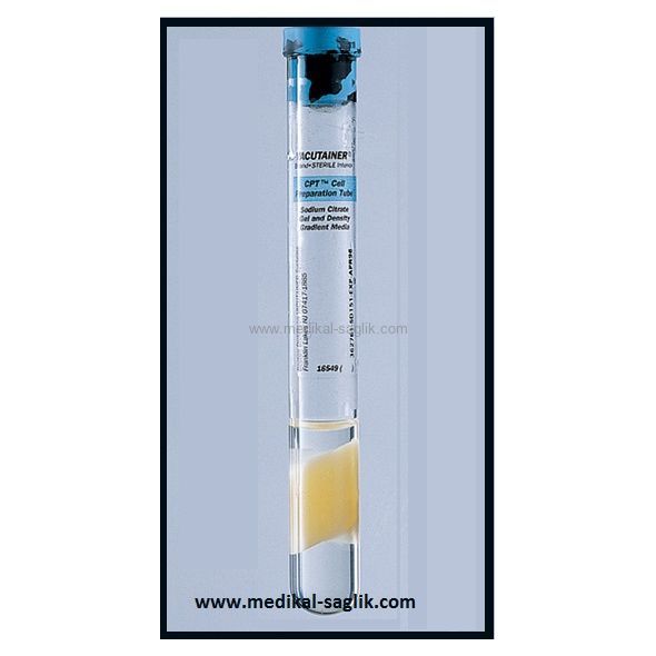 SODYUM HEPARİNLİ PRP TÜPÜ 8 ML _CPT TÜPÜ_HÜCRE AYIRMA TÜPÜ