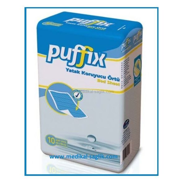 PUFFİX YATAK-KORUYUCU HASTA BEZİ 60 X 90CM  10 LU PAKET