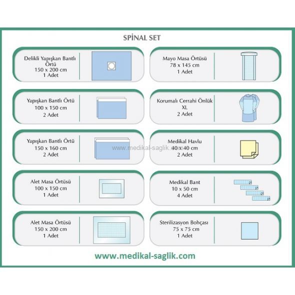 SPİNAL ÖRTÜ SET